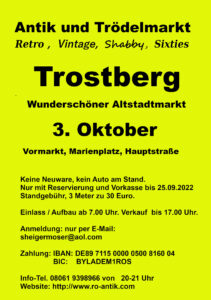 Antik-und Trödelmarkt Altstadt Trostberg