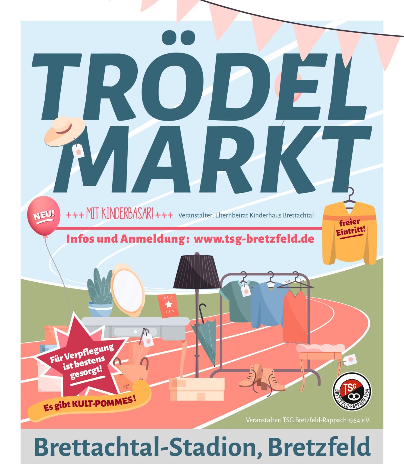 Trödelmarkt und Kinderbasar im Stadion