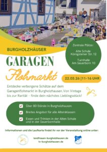 Flohmarkt Besucher Flyer