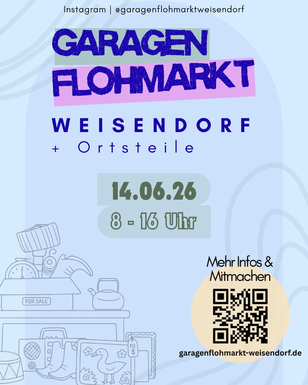 Garagenflohmarkt Weisendorf 2026